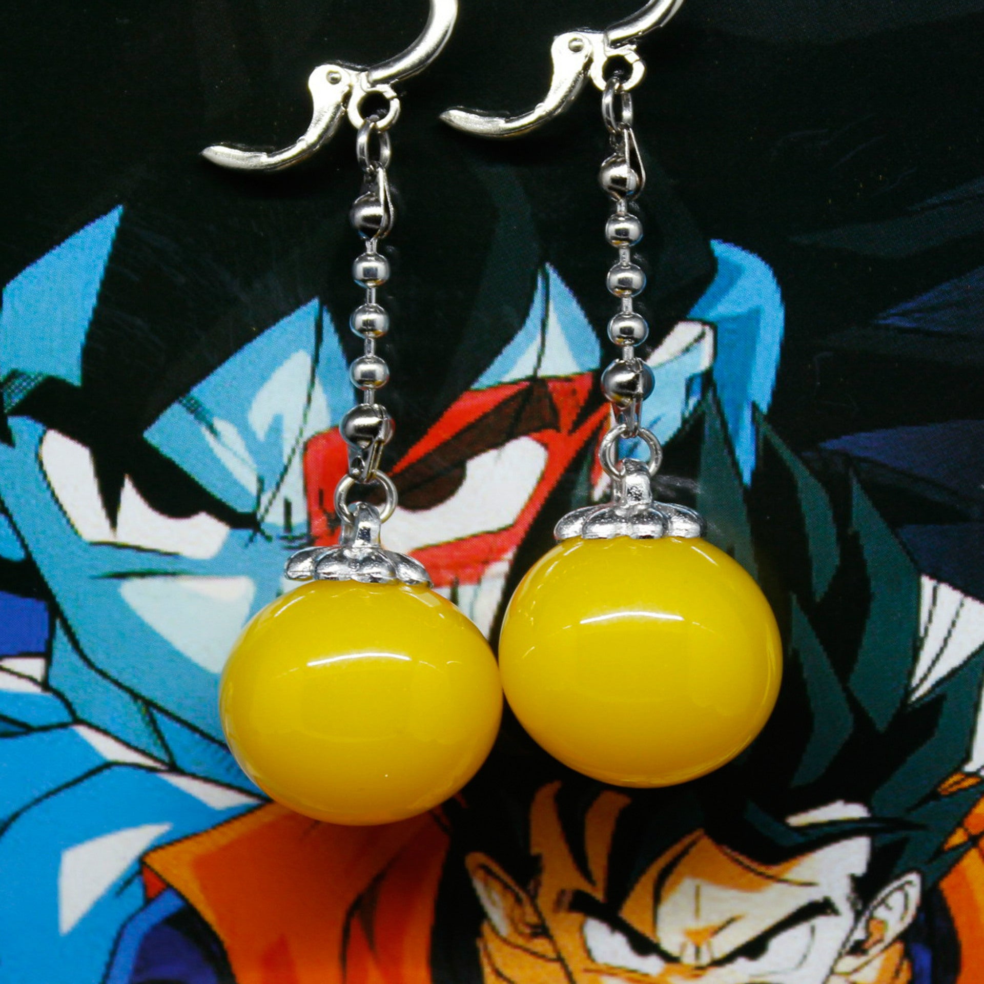 Dragon Ball Fusion Earrings with Time Ring Set
